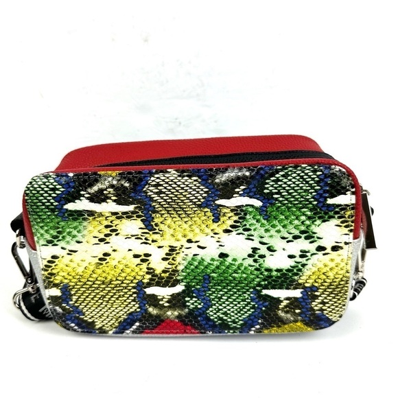 Steve Madden Crossbody Bag Faux Snakeskin Leather Colorful Handbag Purse NEW - Picture 5 of 15